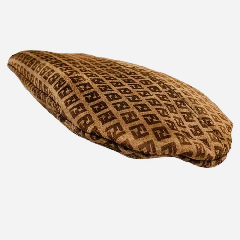Fendi Brown Velvet Monogram Clutch - Picture 5 of 16